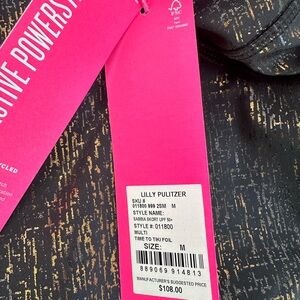 Lilly Pulitzer Sabbia Foil Print 15" Skort Luxeletics size M